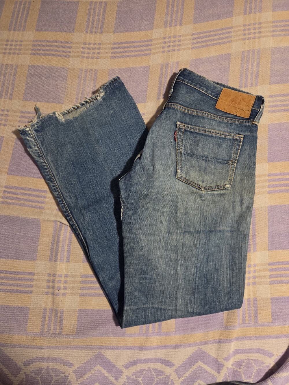 Bigstone Jeans Size 33 Bootcut 70s Vintage Japanese Denim Faded Distressed Style